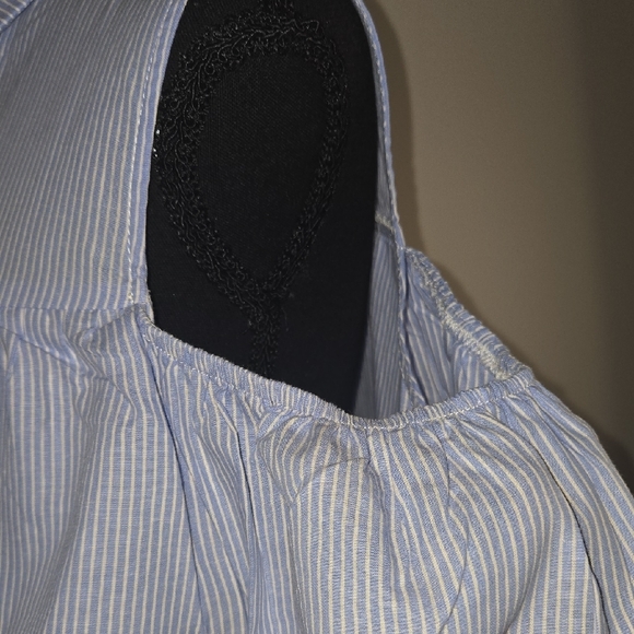 Timing Light Blue Ruffle Blouse - Picture 4 of 6